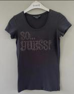 Mooi Guess t-shirt - zwart met strass steentjes I maat XS, Kleding | Dames, Guess, Zwart, Ophalen of Verzenden, Zo goed als nieuw