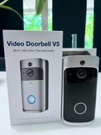 WiFi HD Video Deurbel Camera met Gong, Audio, Tv en Foto, Videobewaking, Ophalen of Verzenden, Zo goed als nieuw, Buitencamera