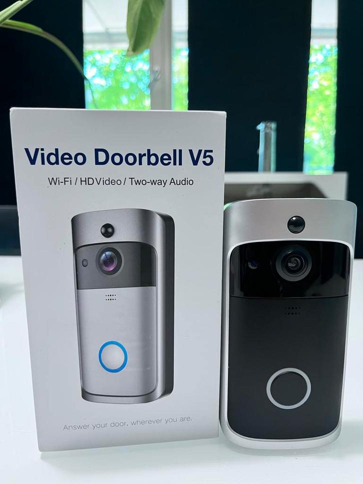 WiFi HD Video Deurbel Camera met Gong, Audio, Tv en Foto, Videobewaking, Zo goed als nieuw, Buitencamera, Ophalen of Verzenden