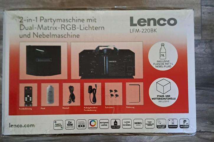 LENCO LFM-220BK - Dubbel Matrix RGB party LED verlichting, Hobby en Vrije tijd, Feestartikelen, Nieuw, Overige typen, Halloween of Griezel