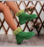 Mooi fluffy laarsje maat 37. Binnenzool 24.3 cm. Nieuw, Lage of Enkellaarzen, Nieuw, Ophalen of Verzenden, Groen