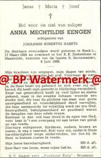 Kengen Anna 1924 Beek 1955 Maastricht x Habert -21386, Verzamelen, Bidprentjes en Rouwkaarten, Bidprentje, Ophalen of Verzenden
