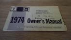 1974 Oldsmobile Toronado. First edition Owner's Manual., Ophalen of Verzenden