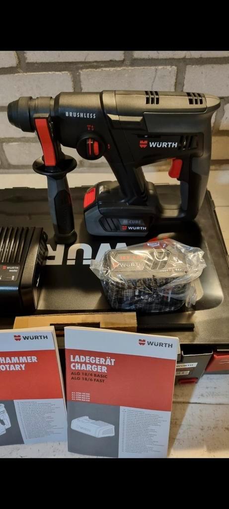 NIEUW Wurth ABH 18 Basic accu Boorhamer sds-plus 18V 2.0Ah, Doe-het-zelf en Verbouw, Gereedschap | Boormachines, Nieuw, Boor- en/of Breekhamer
