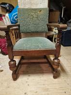 Fauteuil Herenstoel eiken stevig vering prima, Antiek en Kunst, Ophalen