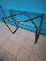 vintage consoletafel , wandtafel, sidetabel, Ophalen, Gebruikt, 100 tot 150 cm, Glas