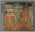 Brahms Sonatas For Piano + Cello Schumann 5 Stücke volkston, Ophalen of Verzenden, Romantiek, Gebruikt, Kamermuziek