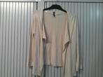 Vestje met een glitter print, Ophalen of Verzenden, Zo goed als nieuw, Maat 38/40 (M), Beige