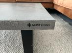 Must Living Beton Salontafel 120x80, Huis en Inrichting, Tafels | Salontafels, Ophalen, Overige materialen, Gebruikt, 50 tot 100 cm