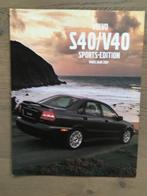 Autofolder/Brochure Volvo S40/V40 2001, Nieuw, Ophalen of Verzenden, Volvo