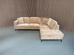 GRATIS LEVERING Hoekbank Velvet Bruin 280x245 SHOWROOMMODEL, Huis en Inrichting, Banken | Bankstellen, 250 tot 300 cm, Nieuw, Ophalen of Verzenden