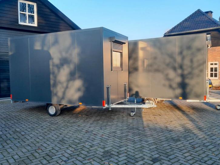 Nieuwe snelverkeer schaftwagen bouwkeet keet pipowagen, Doe-het-zelf en Verbouw, Bouwketen en Schaftketen, Nieuw, Ophalen