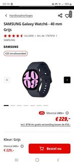 Samsung smartwatch 6 nieuw, Telecommunicatie, Nieuw, Ophalen of Verzenden, Zwart, 128 GB