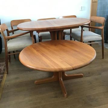 6 Moller 75  56 stoel stoelen Kristofferson Son Gudme tafel beschikbaar voor biedingen