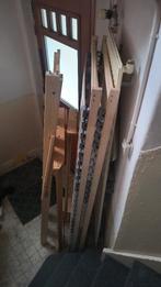 Houten bed, IKEA (140x200), Huis en Inrichting, Slaapkamer | Bedden, Ophalen, Gebruikt, Bruin, Tweepersoons