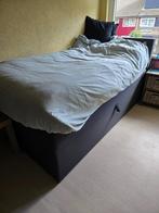 1-persoons boxspring met opbergruimte, Ophalen, Gebruikt, 90 cm, Eenpersoons