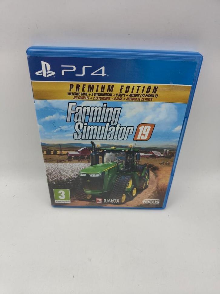 Farming Simulator 19 Premium Edition PS4, Spelcomputers en Games, Games | Sony PlayStation 4, Zo goed als nieuw, Simulatie, 1 speler