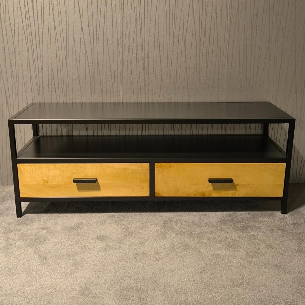 NIEUW: Inhouse TV-meubel Matalo Mangohout, Ophalen, 100 tot 150 cm, Nieuw, Minder dan 100 cm