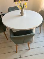 Mooie Eettafel rond 125 cm, Ophalen, Rond, Zo goed als nieuw, Vier personen