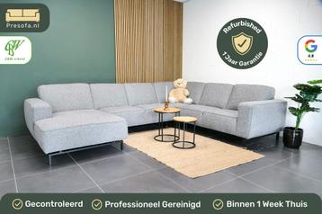 Moderne U-bank Lichtgrijs Trendhopper [Refurbished] beschikbaar voor biedingen