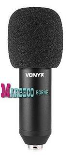Microfoon Studio set, microfoon met tafel arm en popfilter, Muziek en Instrumenten, Vonyx, Nieuw, Info@marbeco.nl, Studiomicrofoon