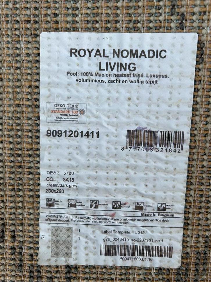Zacht Royal Nomadic Living Kleed / Karwei / 200x290, Huis en Inrichting, Stoffering | Tapijten en Kleden, Gebruikt, 200 cm of meer