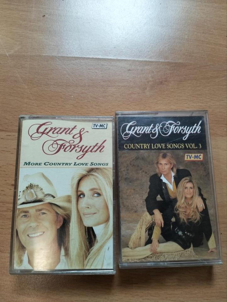 Grant & Forsyth Cassettes - Country Love Songs, Cd's en Dvd's, Cassettebandjes, Gebruikt, Origineel, Country en Western, 2 t/m 25 bandjes