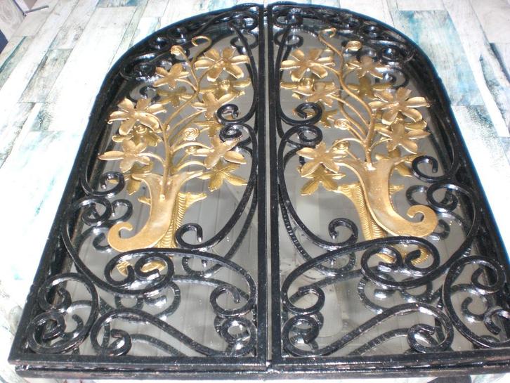 Antieke drieluikspiegel te koop, Antiek en Kunst, Antiek | Spiegels, 100 tot 150 cm, Minder dan 100 cm, Ovaal, Ophalen