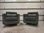 NATUZZI (draai) Fauteuil, Huis en Inrichting, Fauteuils, Ophalen, Gebruikt, 75 tot 100 cm, Stof