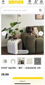Xenos poef Naomie, Ophalen of Verzenden, Nieuw, Vierkant, Minder dan 50 cm
