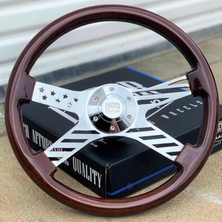 Forever Sharp 15" USA vlag stuur Chevrolet, GMC, Ford, Auto-onderdelen, Besturing, Amerikaanse onderdelen, Ford, Chevrolet, Ford USA