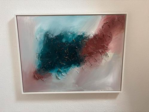 Abstract Schilderij met Reliëf - Investeringskansje!, Antiek en Kunst, Kunst | Schilderijen | Abstract, Ophalen of Verzenden