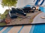 Diorama Saabsloperij., Hobby en Vrije tijd, Modelauto's | 1:43, Ophalen of Verzenden, Auto, Overige merken