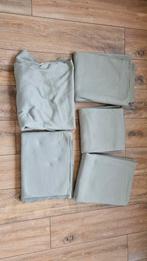 5x Groen/Grijze Kleedjes, Grijs, Gebruikt, 50 tot 100 cm, Eenvoudig