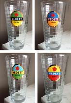 6 NIEUWE  Vedett mozaïek glazen 33cl, Ophalen of Verzenden, Nieuw, Glas of Glazen, Overige merken