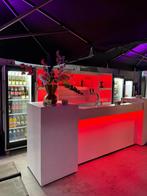 Super gave witte bar met achterwand en verlichting, Ophalen, Zo goed als nieuw