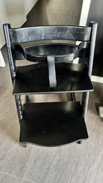 Stokke Tripp Trapp Zwart + Babyset (Oud Model), Ophalen, Gebruikt, Meegroeistoel, Gordel(s)