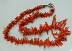 Oude bloedkoraal takjes ketting, Ophalen of Verzenden, Overige materialen, Ketting, Met edelsteen