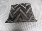 Claudi kussen chevron grijs, Ophalen of Verzenden, Zo goed als nieuw, Grijs, Vierkant