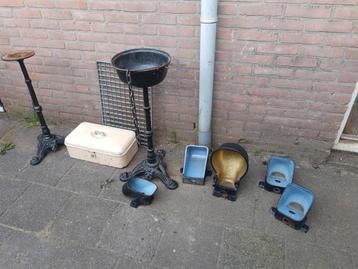 gietijzer tafelpoten drinkbak  beschikbaar voor biedingen
