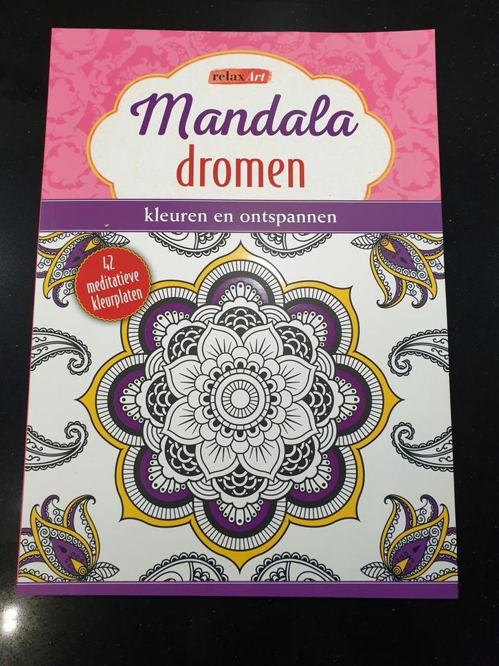 Relax Art Mandala dromen kleuren en ontspannen nieuw!, Hobby en Vrije tijd, Tekenen, Nieuw, Papier, Schets- of Tekenboek, Ophalen of Verzenden