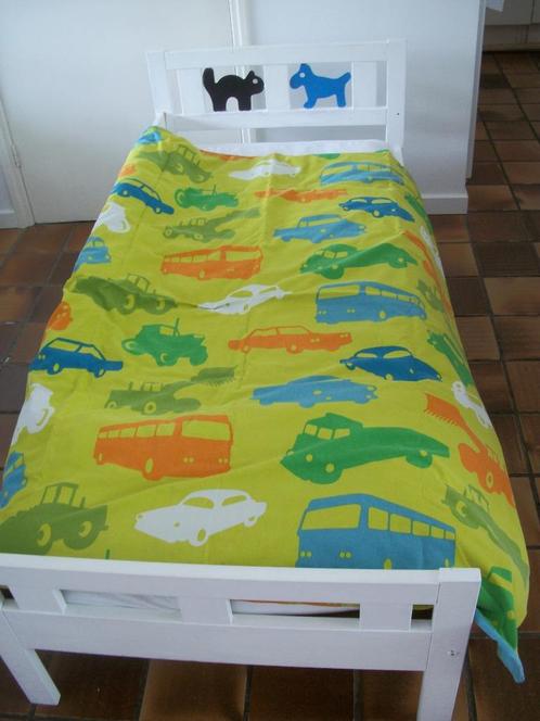 Peuterbed - Ikea Kritter - Wit Lattenbodem, Uitvalplank zgan, Kinderen en Baby's, Kinderkamer | Bedden, Zo goed als nieuw, 140 tot 160 cm