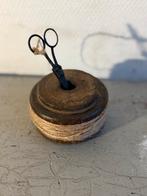 Vintage touwhouder met schaar, Antiek en Kunst, Ophalen of Verzenden