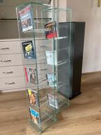 CD-rack Glas (zuil) set van twee., Ophalen, 25 tot 75 discs, Cd's, Glas