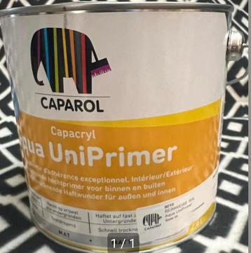 Caparol Aqua UniPrimer - 9010 Nieuw  2,5 ltr beschikbaar voor biedingen
