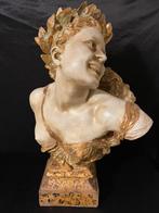 Buste van Jean Baptiste Carpeaux : Bacchante aux lauriers, Antiek en Kunst, Ophalen of Verzenden
