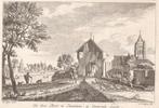 De Oost Poort te Heukelum, op Oosterwyk ziende ca. 1750, Antiek en Kunst, Ophalen of Verzenden