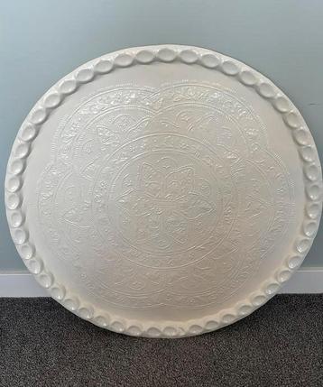 Xxxxxl dienblad Riverdale wit 70 cm  beschikbaar voor biedingen
