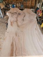 Eiken tafelblad / boomstamtafel / eettafel, 100 tot 150 cm, Eikenhout, 200 cm of meer, Zo goed als nieuw