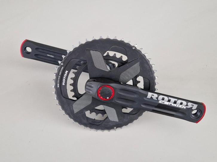 Rotor 2inpower dubbelzijdige powermeter 172.5mm, Fietsen en Brommers, Fietsonderdelen, Zo goed als nieuw, Racefiets, Crankstel of Pedalen
